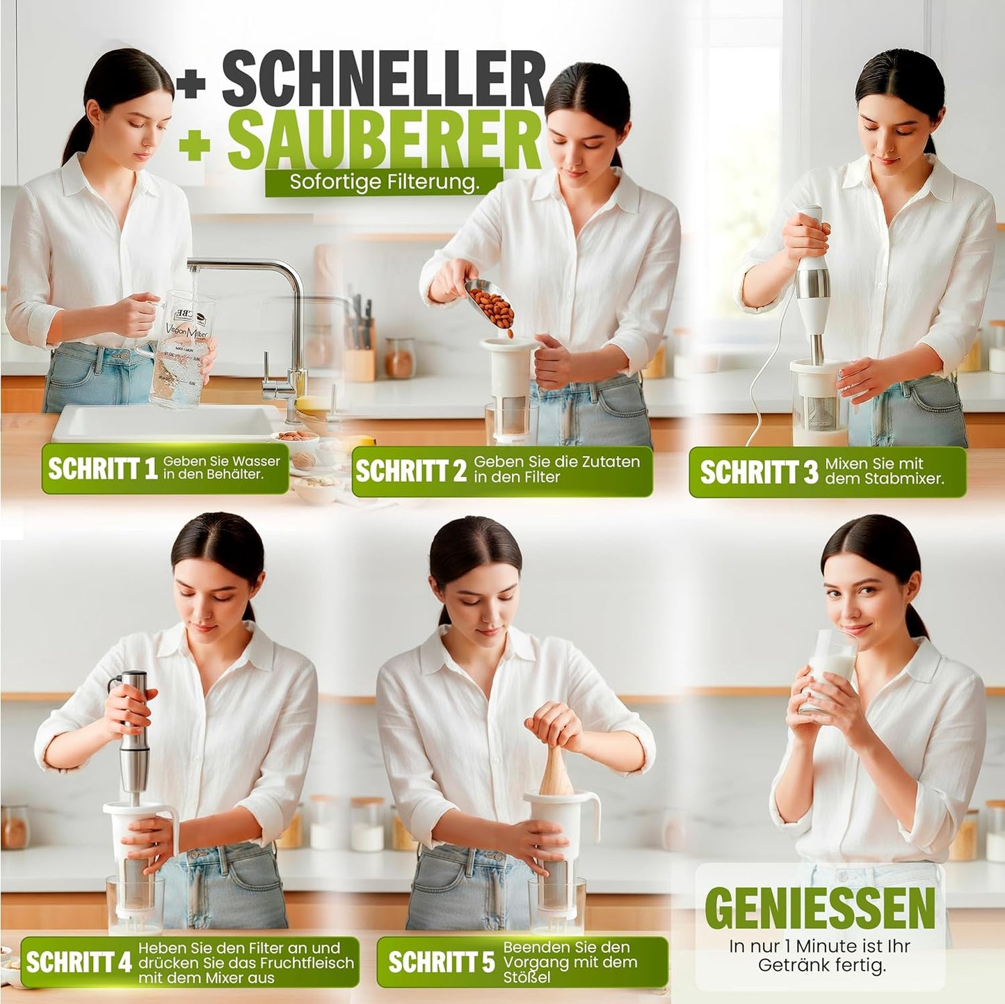 Pflanzenmilchbereiter für Stabmixer, Mulsi Soul