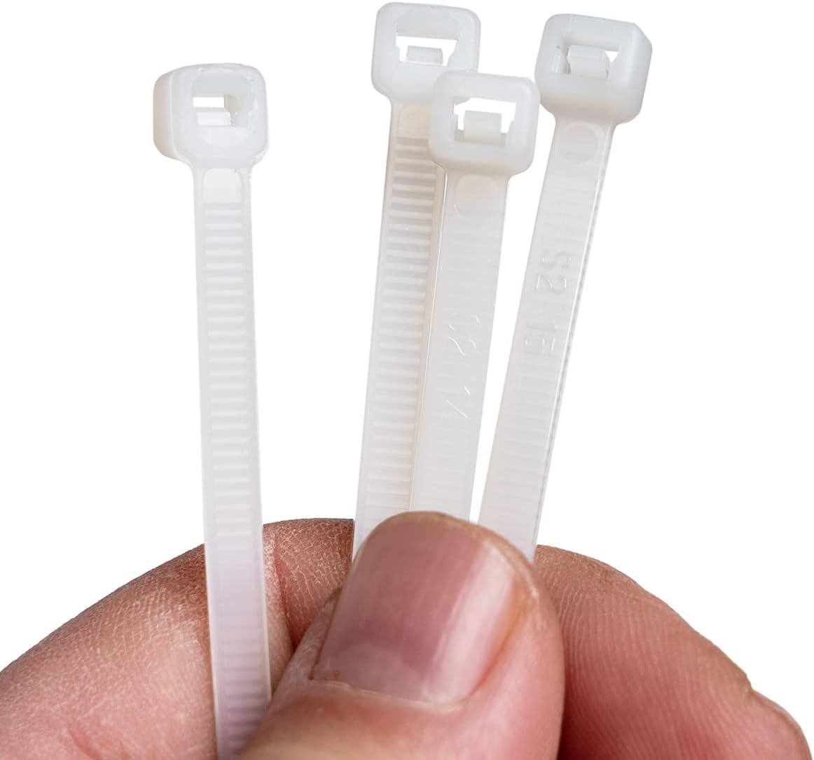 Kabelbinder-Set für Kabelmanagement, 100 Stück, 780 x 9 mm - 100 Stück Weiss