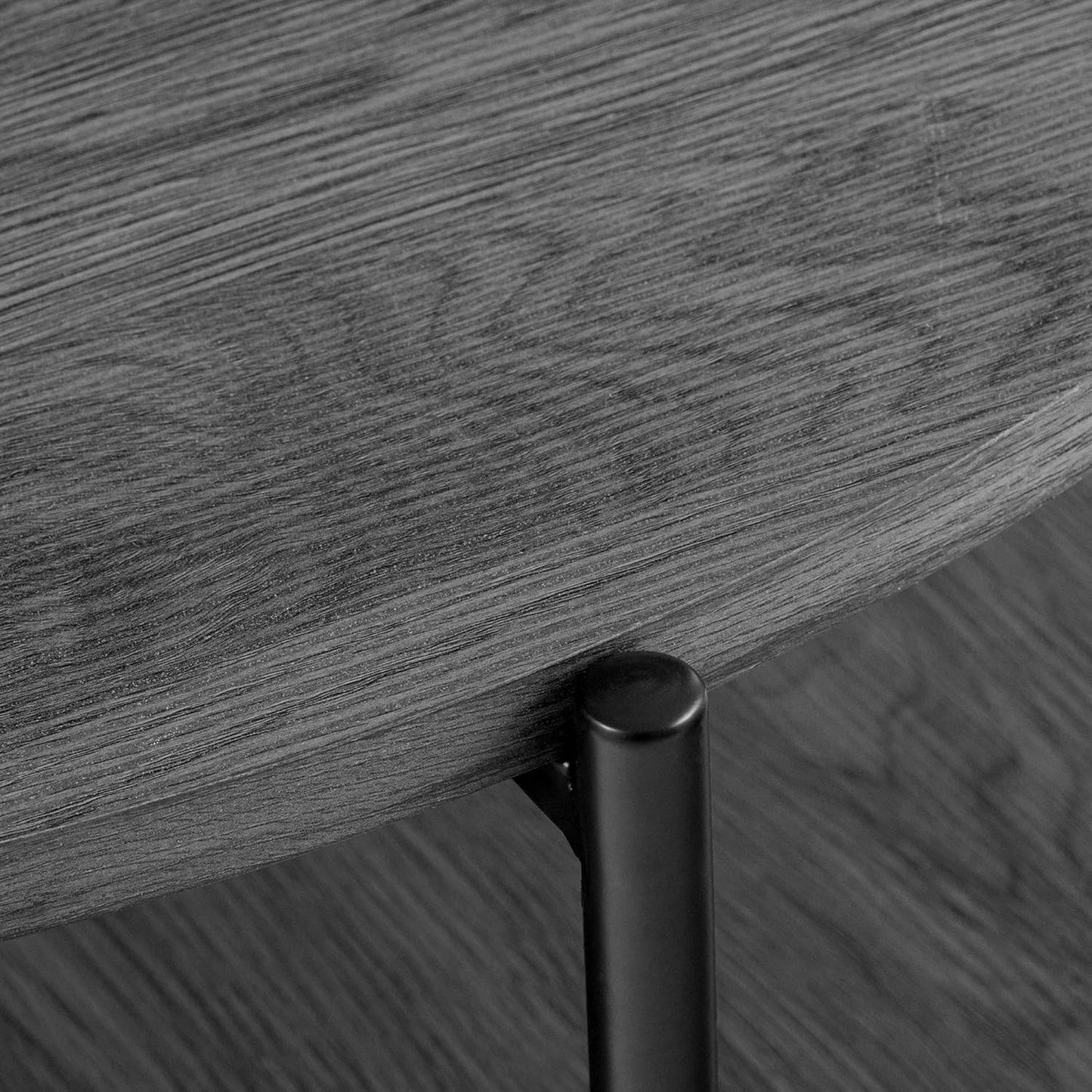 Runder Couchtisch Edduma, Ø 80 cm Grau