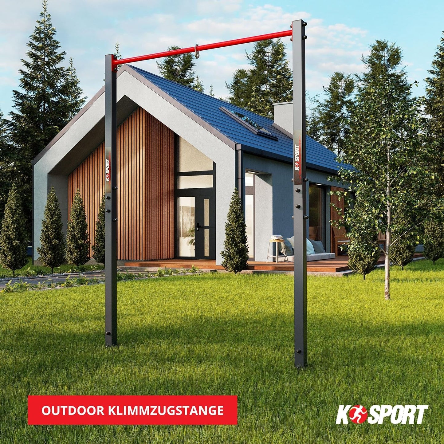 Stationäre Outdoor-Klimmzugstange