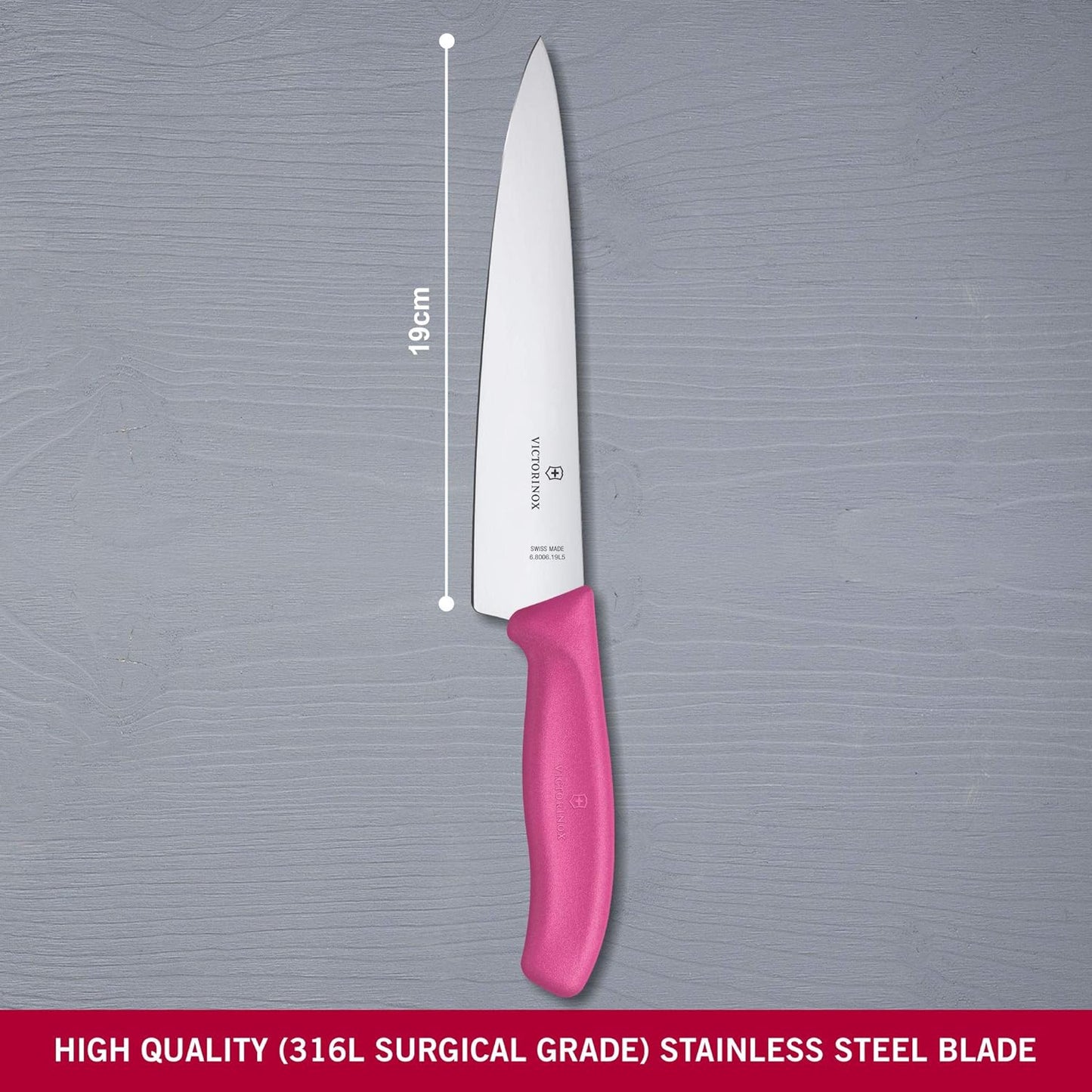 Swiss Classic Profi Tranchiermesser, Blister Pink