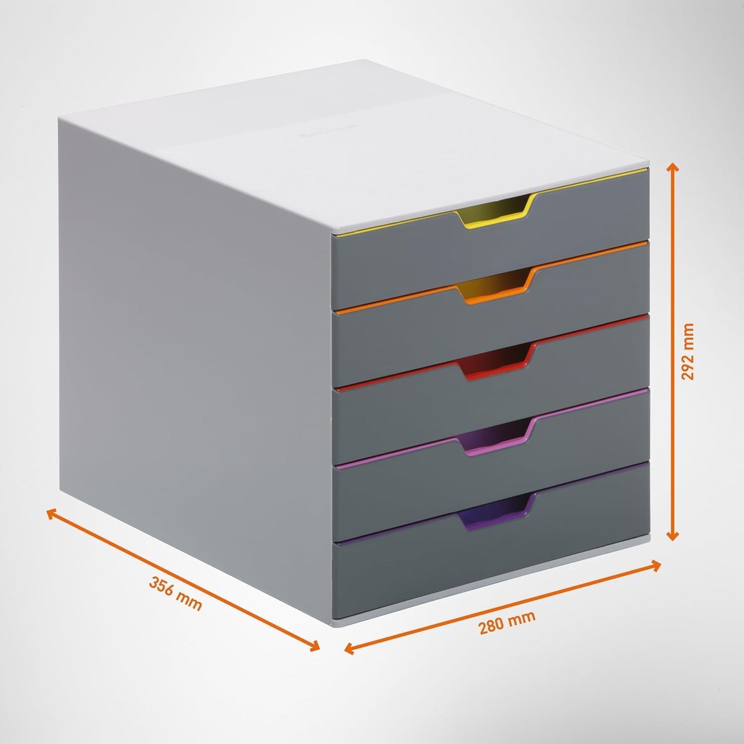 Schubladenbox mit 5 Fächern, 5 Fächer