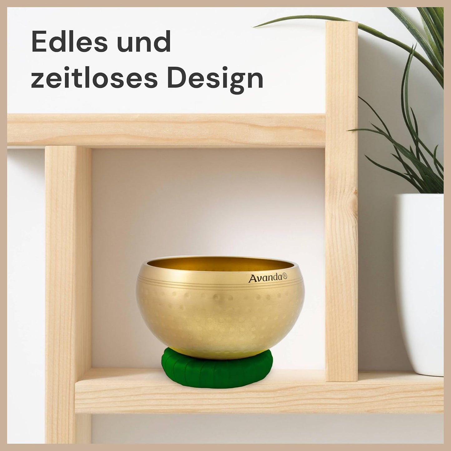 Tibetisches Klangschalen-Set, 10 cm Grün