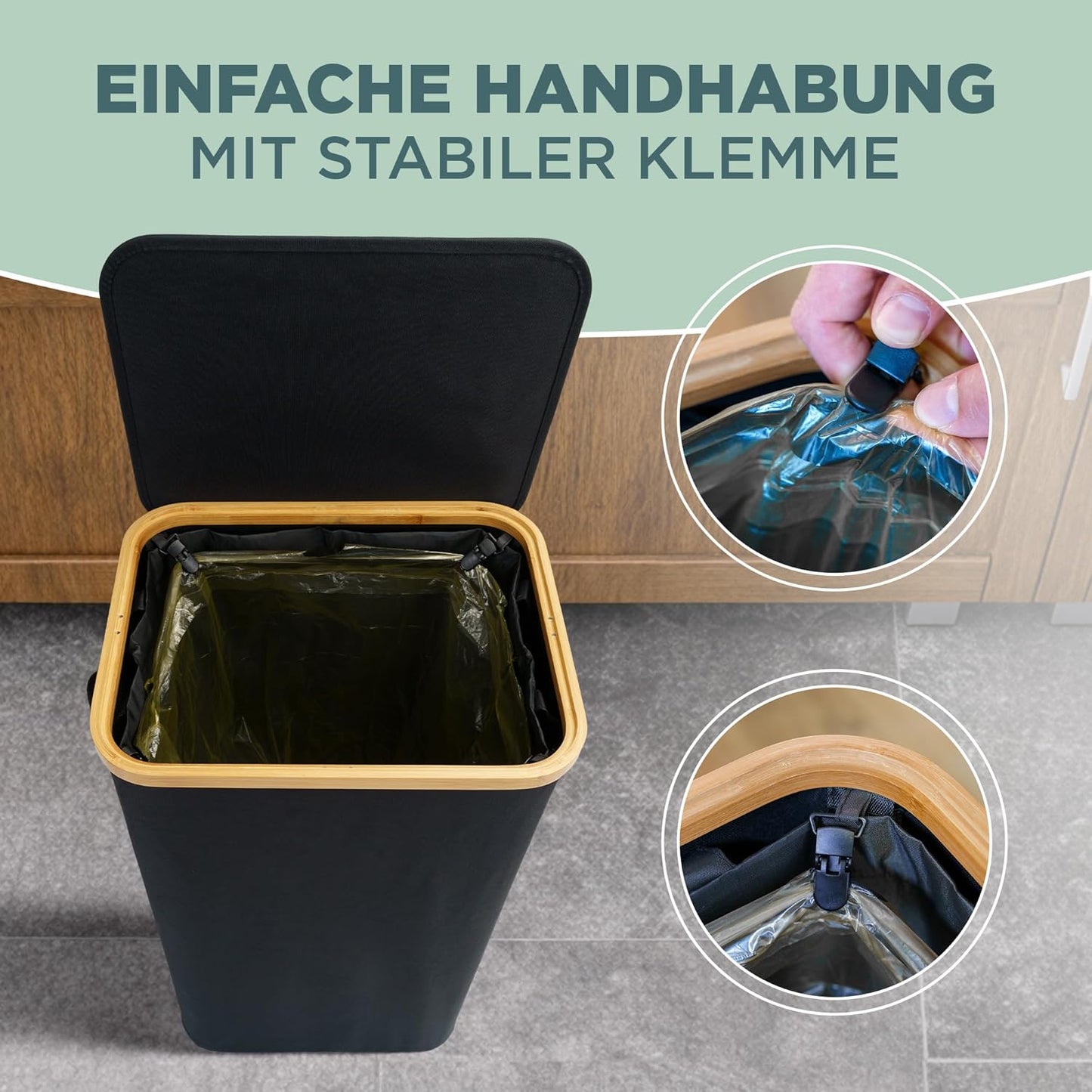 Müllsackständer mit Deckel