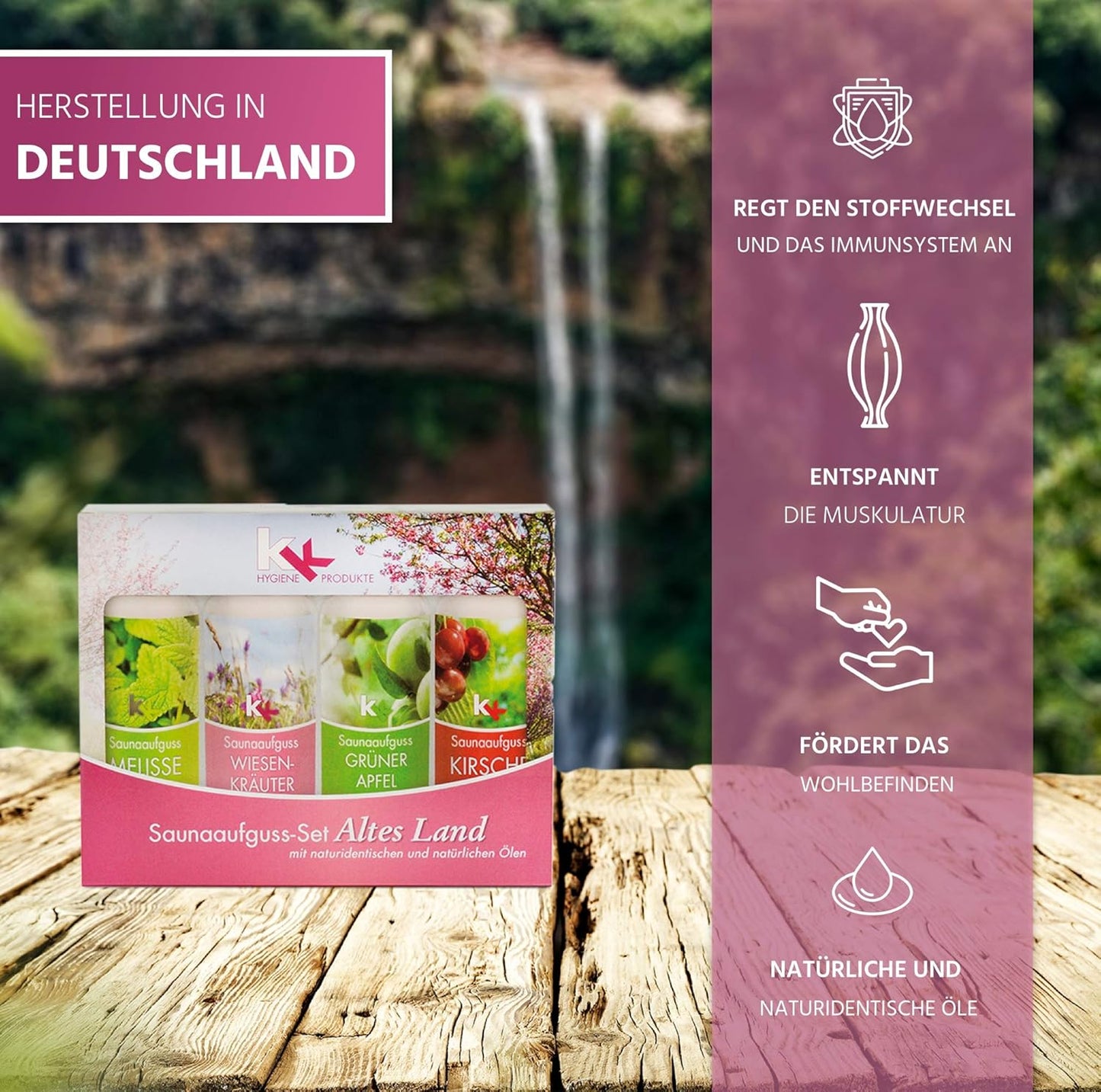 Saunaaufguss-Set "Altes Land", Altes Land