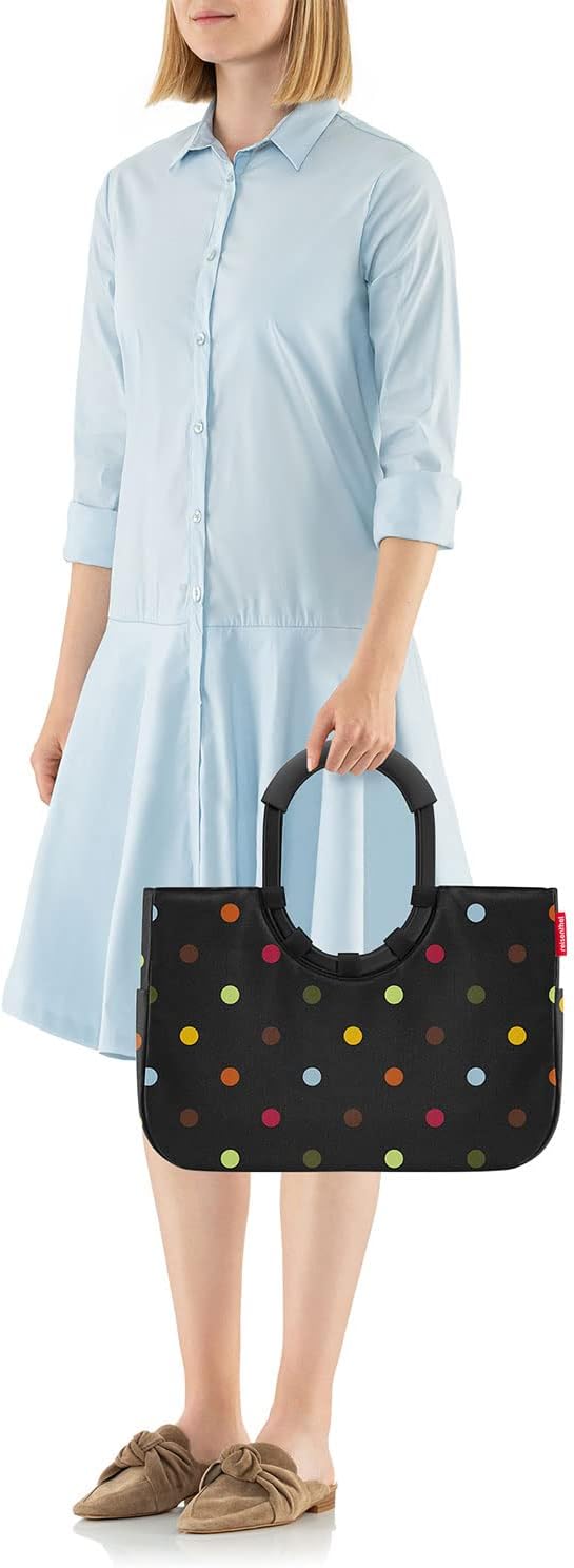 Stabile Einkaufstasche, M Frame Dots