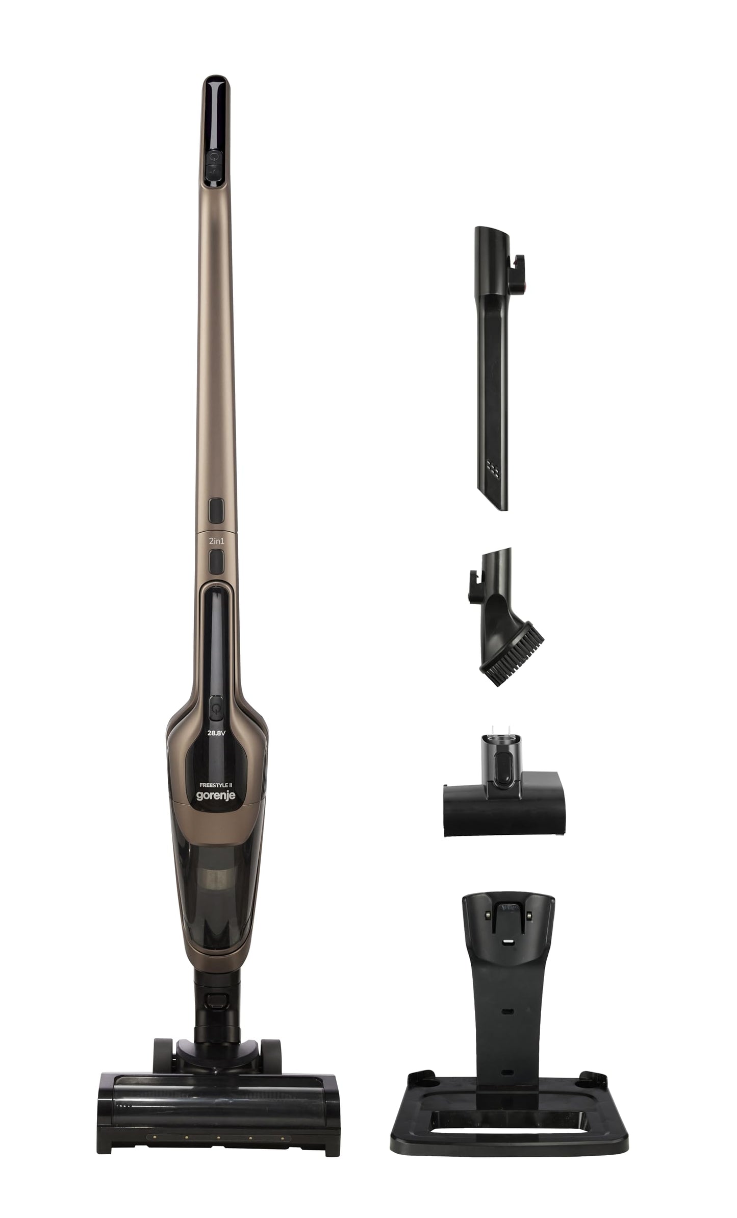 Kabelloser Akkustaubsauger mit Turbobürste, 160 Watt