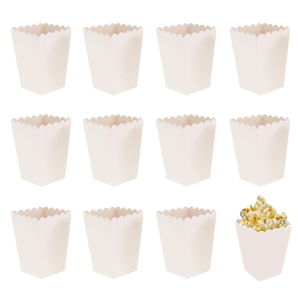 Popcorn Boxen Set, Weiss