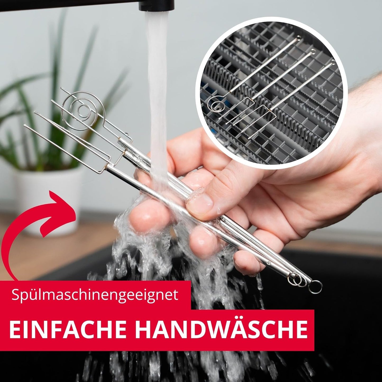 Schmelzschale und Tauchgabel-Set (3-teilig), Tauchgabelset + Schmelzschale