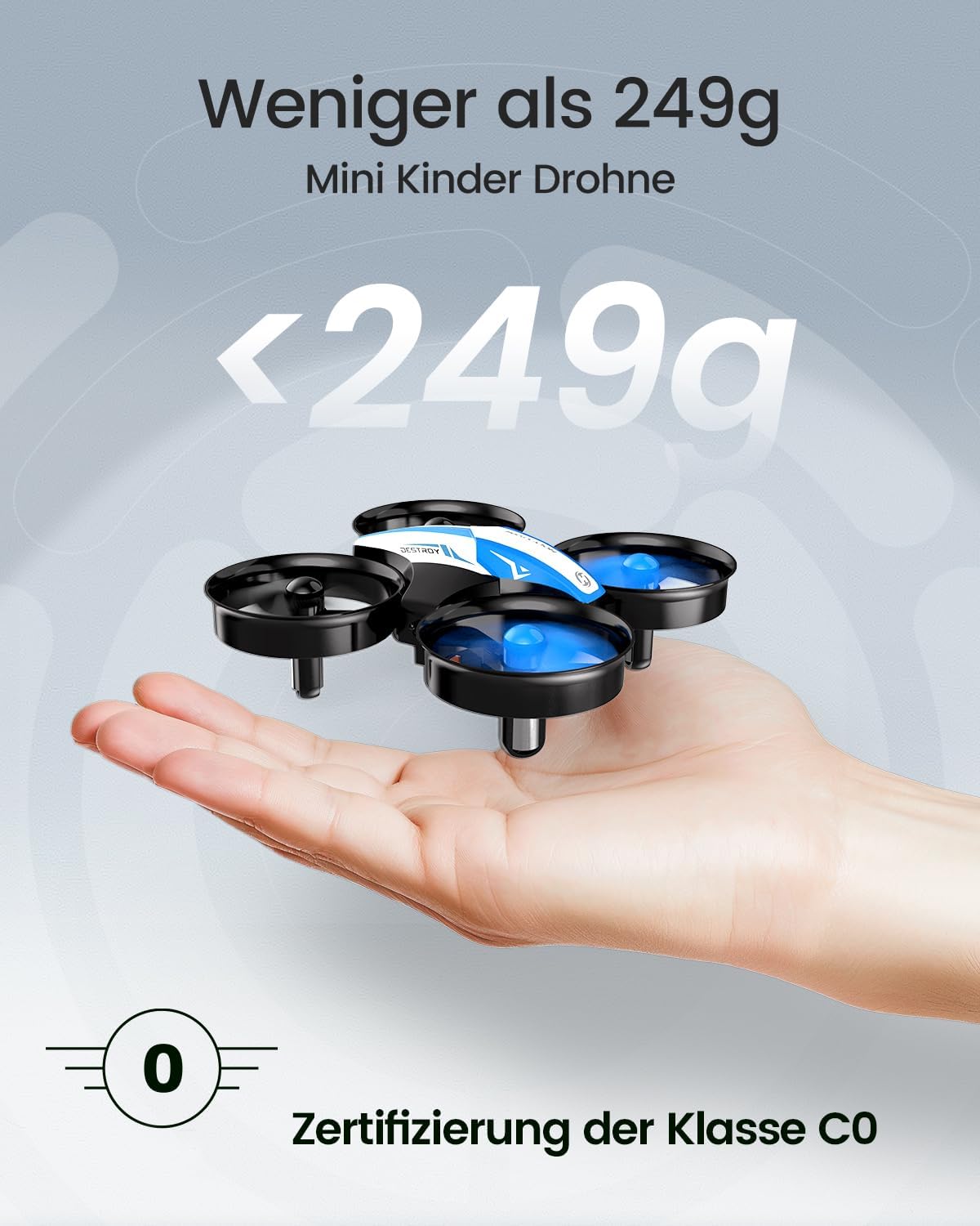 Mini-Drohne für Kinder, BLAU