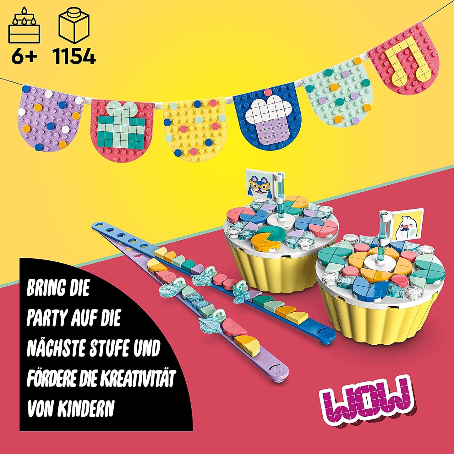 41806 DOTS Ultimatives Partyset, Konstruktionsspielzeug, Spielzeug