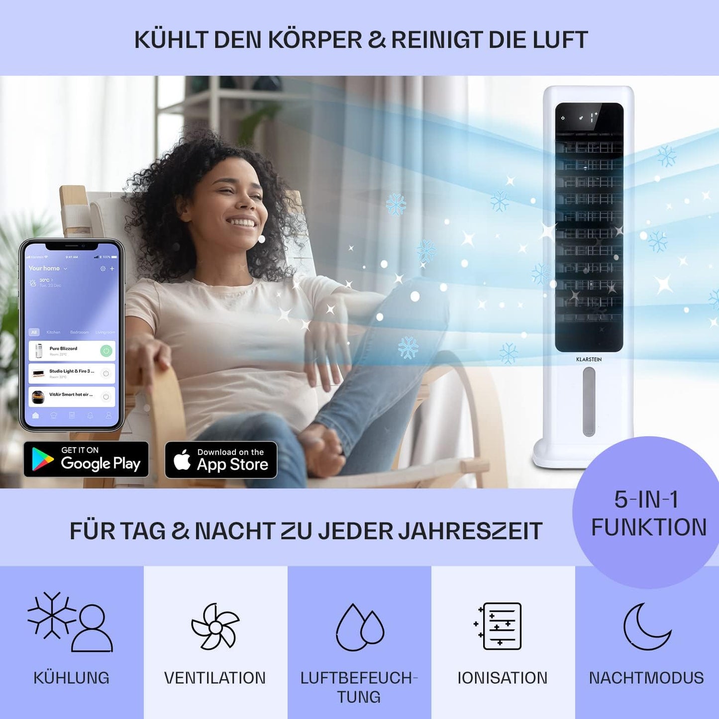 Luftkühler, Weiss ; Smart