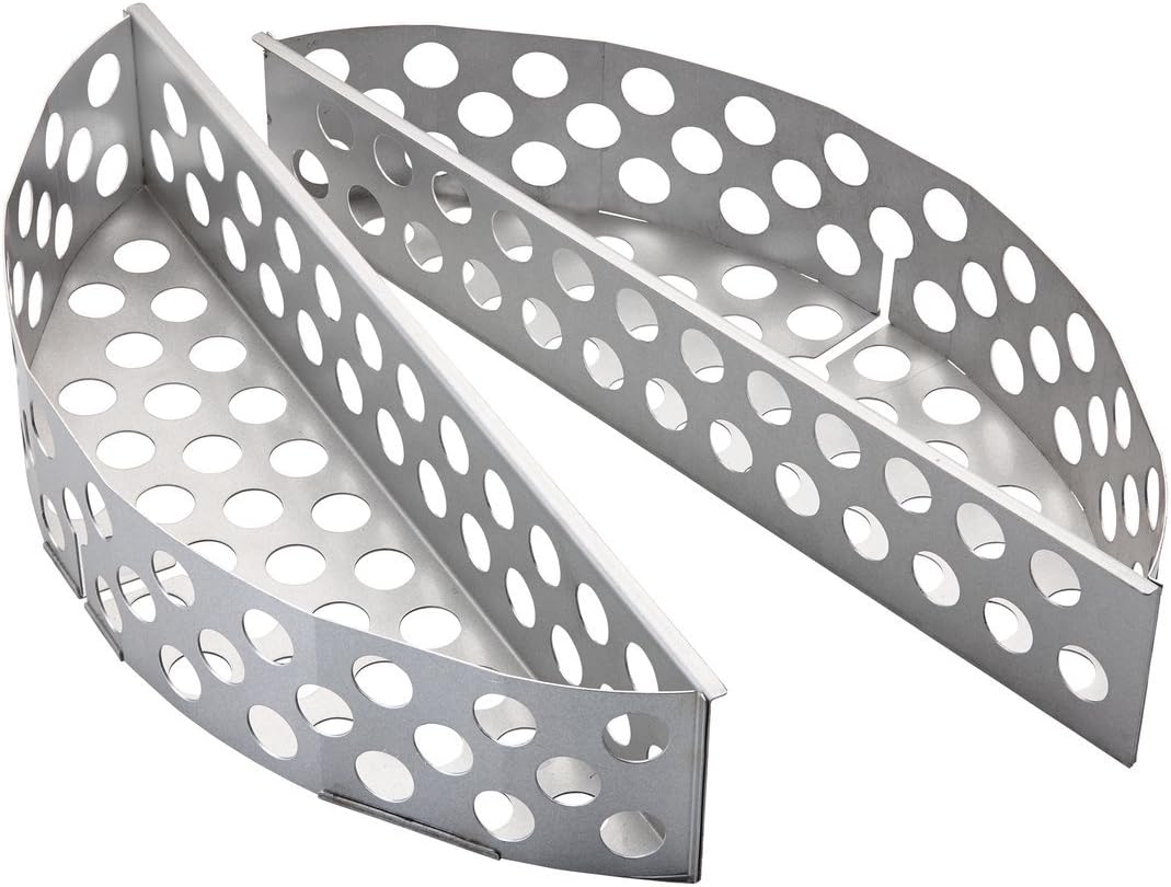 2er-Set Kohlekorb für Kugelgrill, Kohlekorb Set 50 cm Single