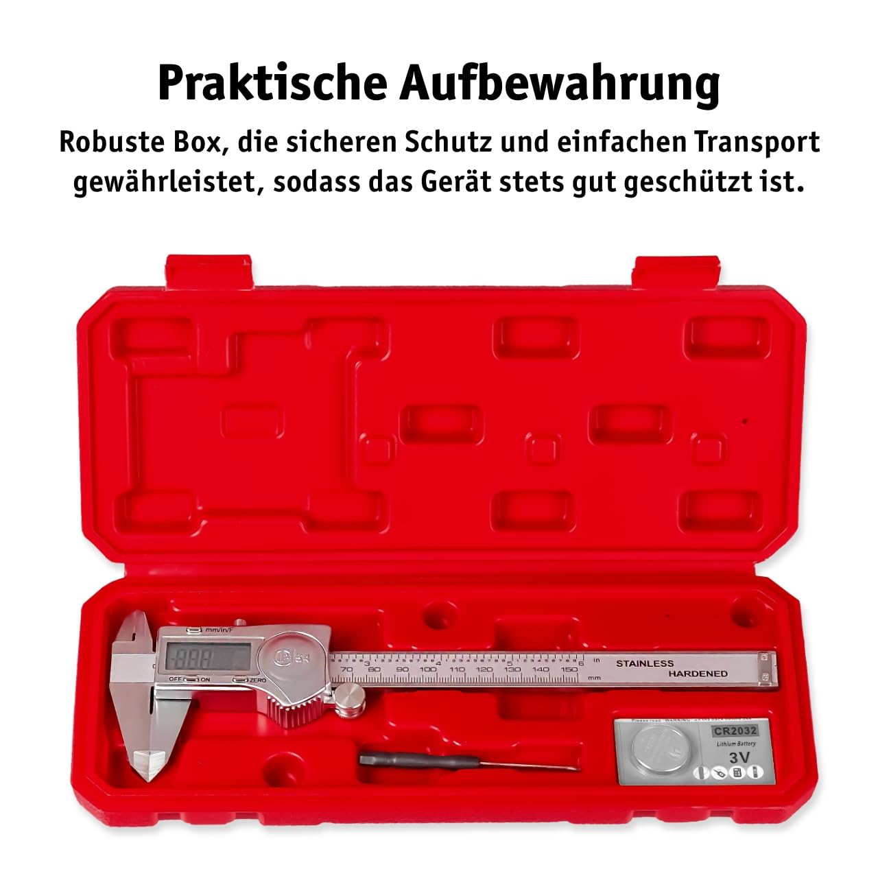 Messschieber mit LCD-Display