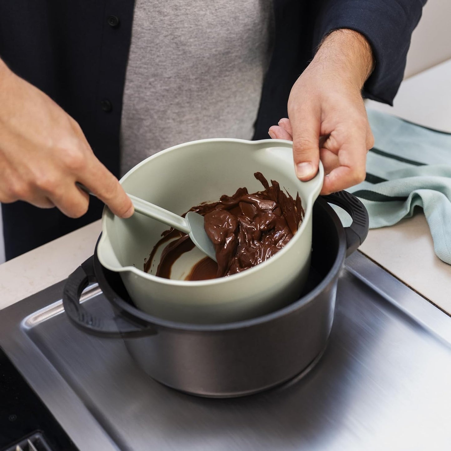 Rührschüssel Chef it mit Anti-Rutsch Boden, Coral Rührschüssel ohne Deckel 1500 ml