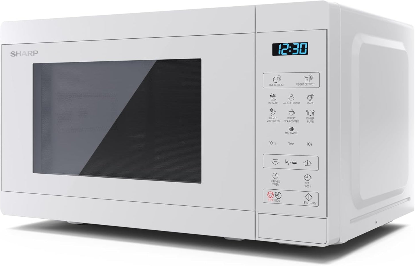Mikrowelle YC-MS02E-C mit Auftaufunktion, Kristallweiß