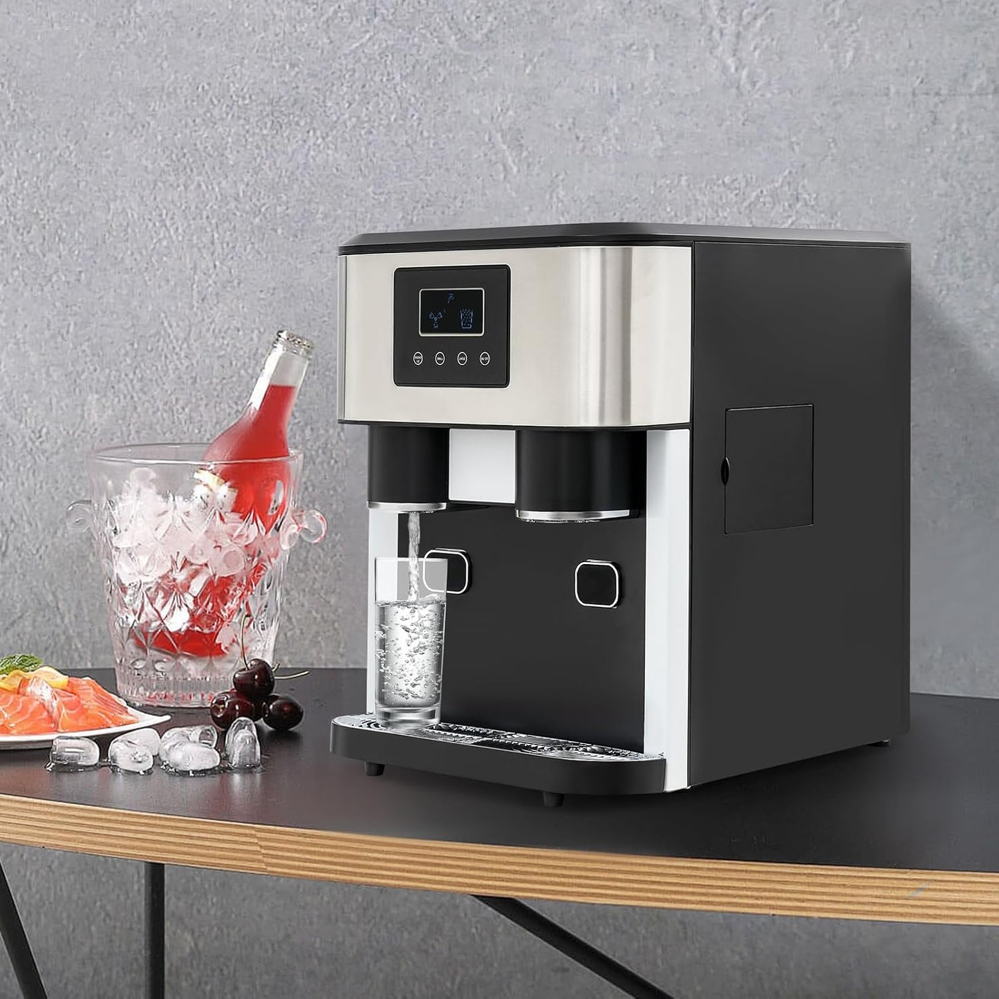 3-in-1 Eiswürfel- und Crushed-Eis-Maschine
