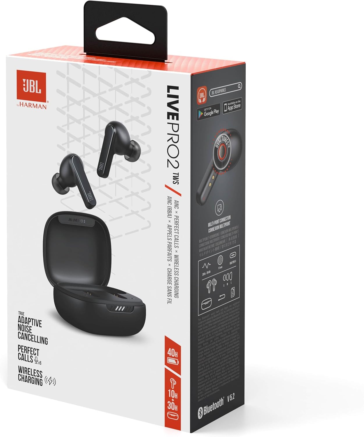 Live Pro 2 TWS True-Wireless In-Ear-Kopfhörer mit Noise-Cancelling, Single
