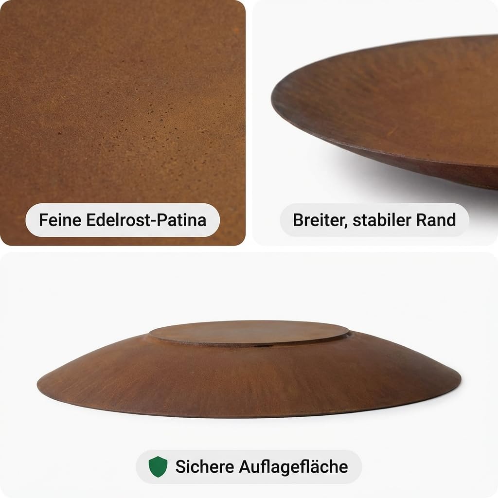 Runde Feuerschale