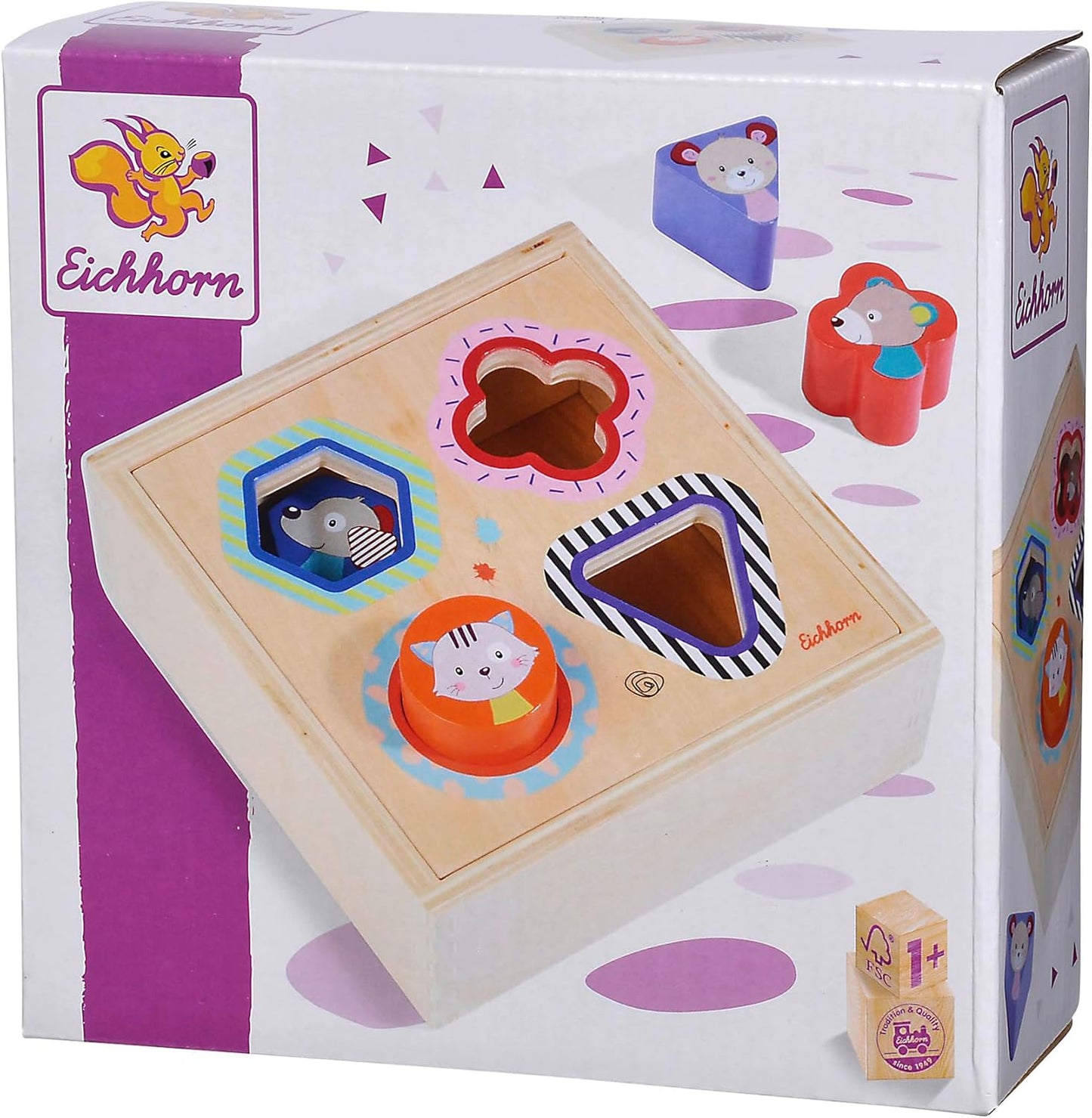 Steckbox Friends Holzspielzeug (5-teilig)