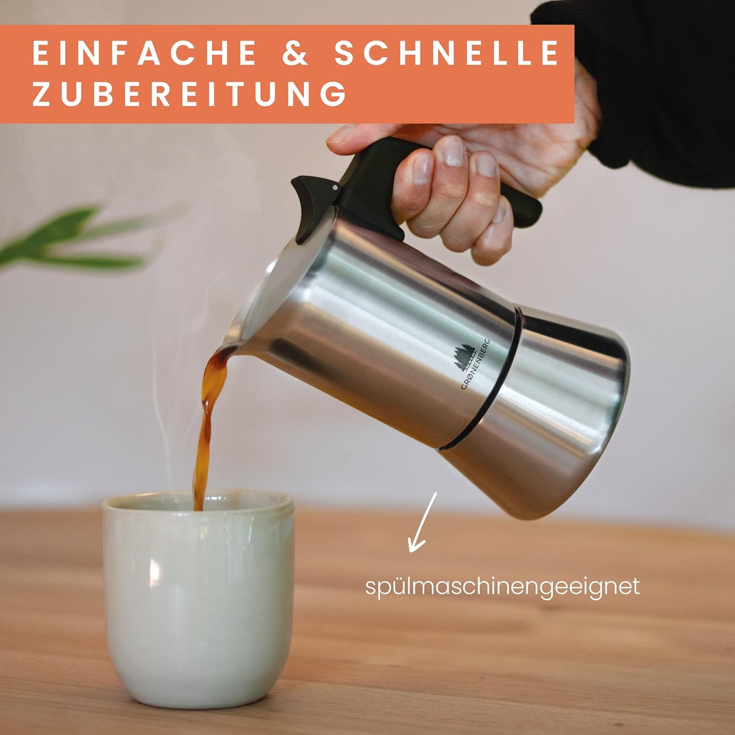 Espressokocher, 6 Tassen (300ml)
