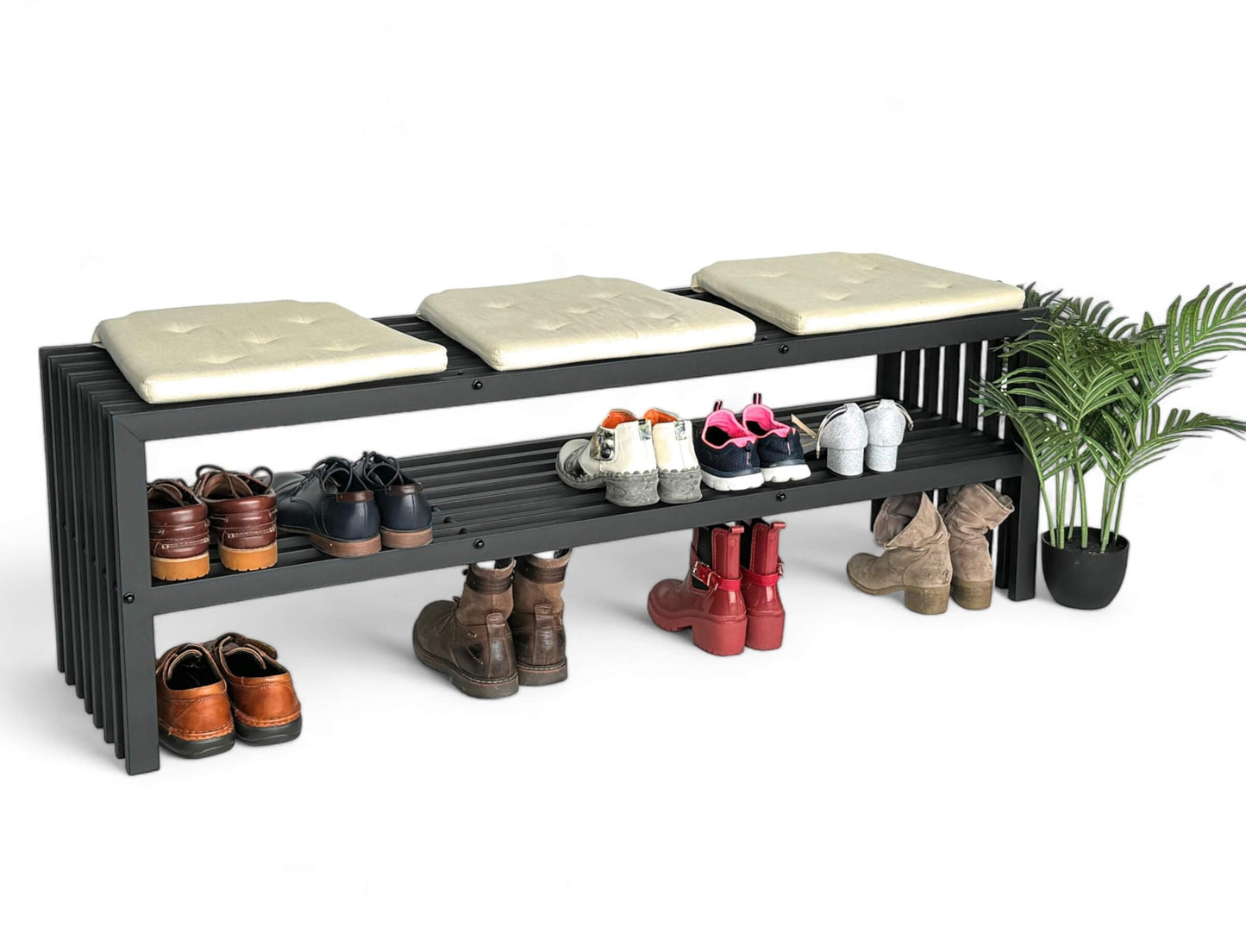 Schuhregal mit 2 Ebenen