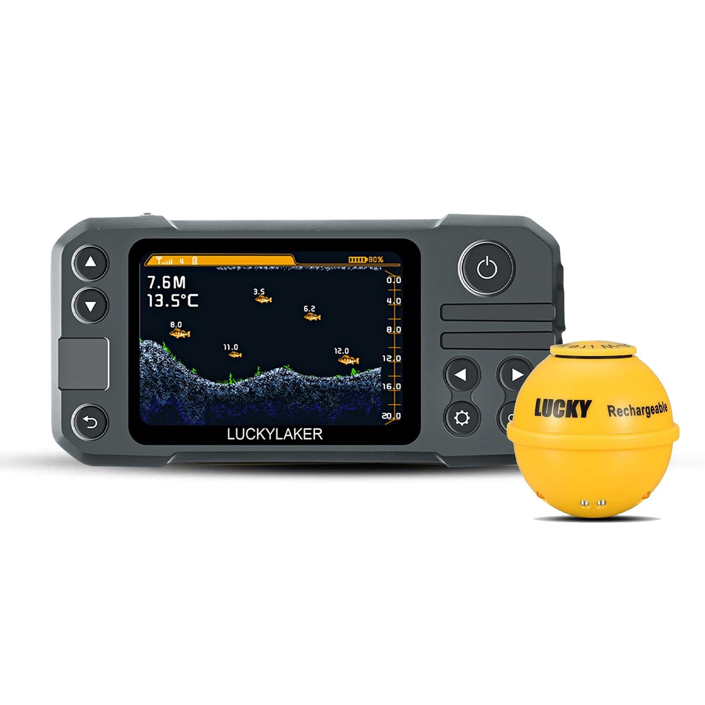 Tragbarer kabelloser Sonar-Fischfinder MT-202
