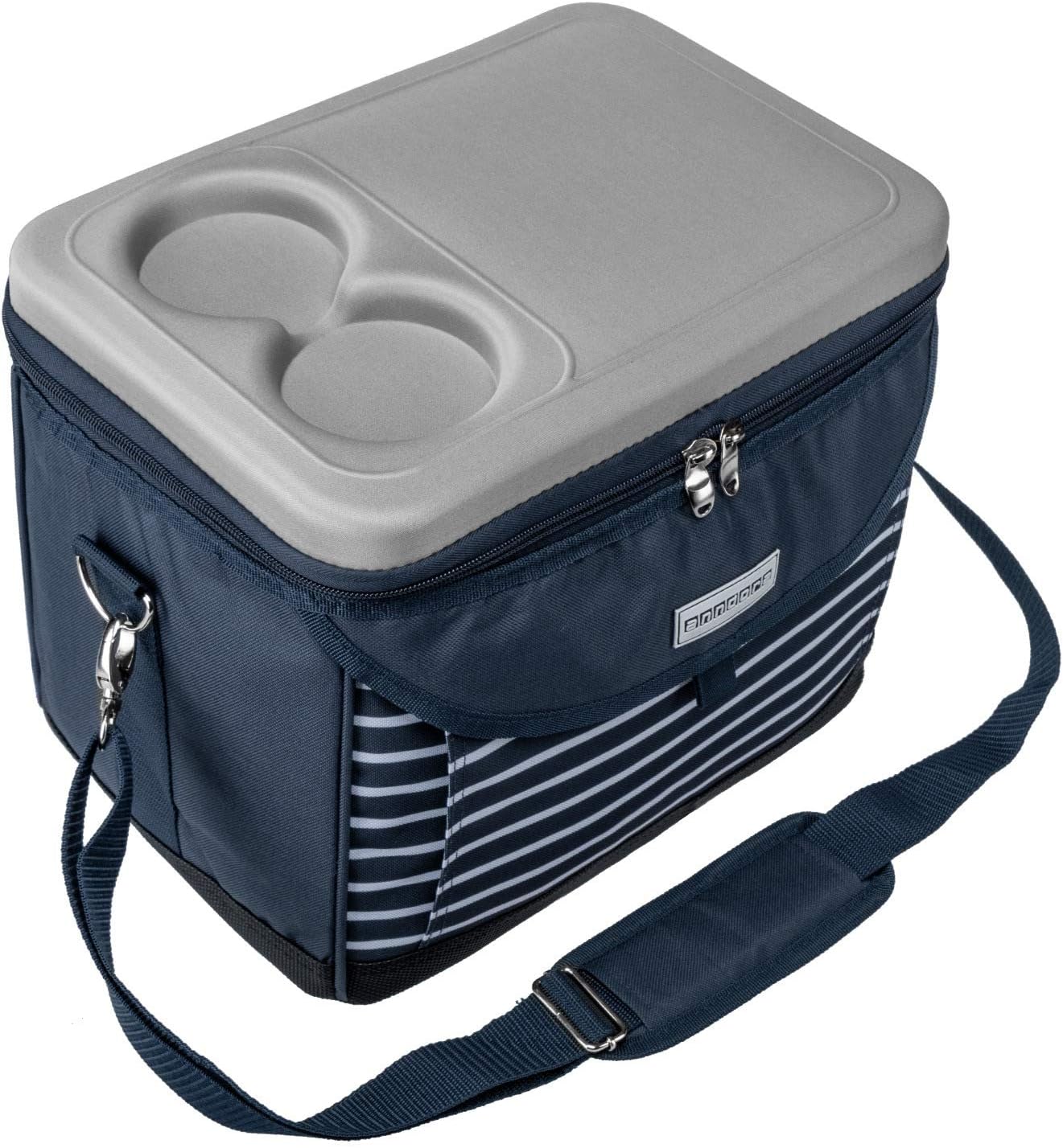 Kühltasche, navy blau weiss