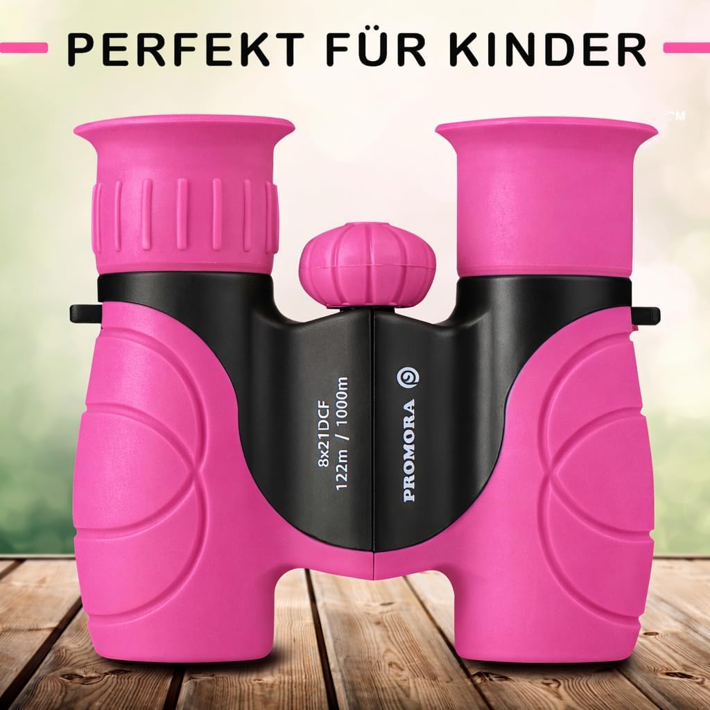 Fernglas für Kinder inklusive Lupe & Kompass, Pink