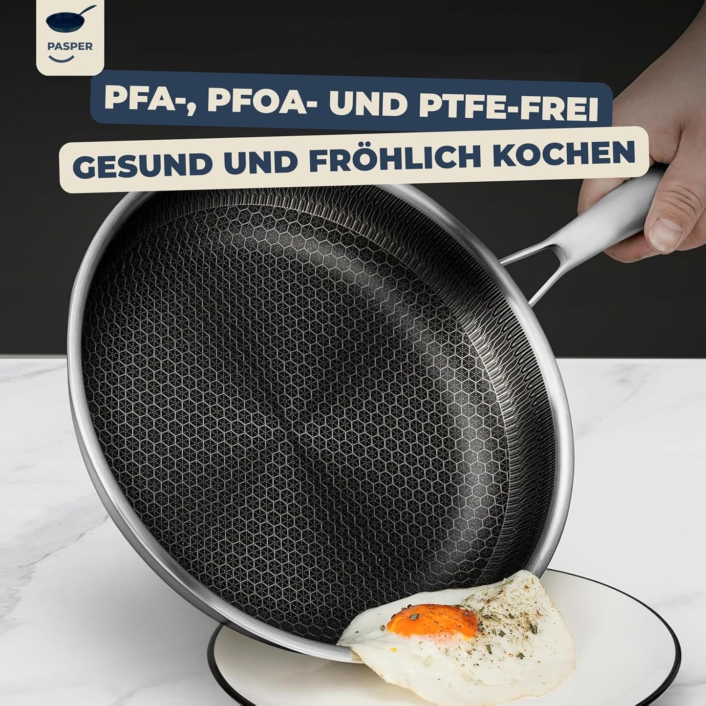Bratpfanne mit kratzfester Antihaftbeschichtung, 20 cm