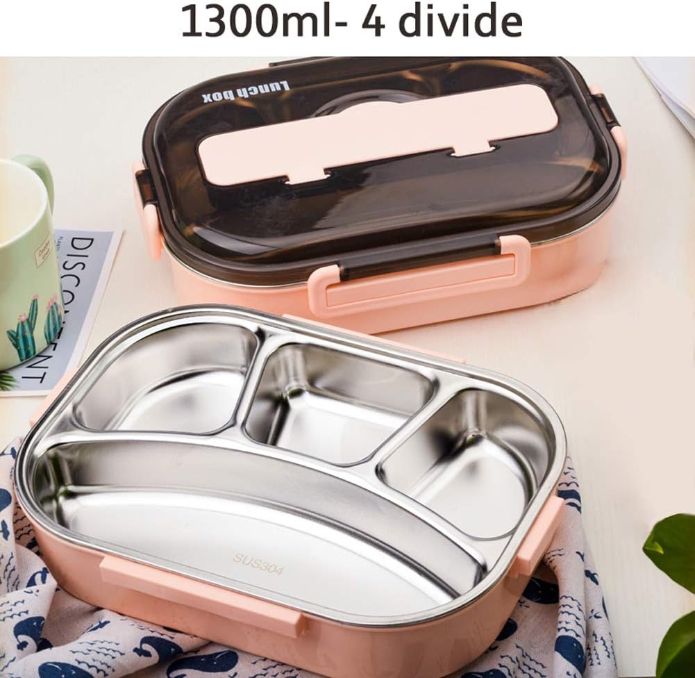Bento Box, Rosa, 4 Fach