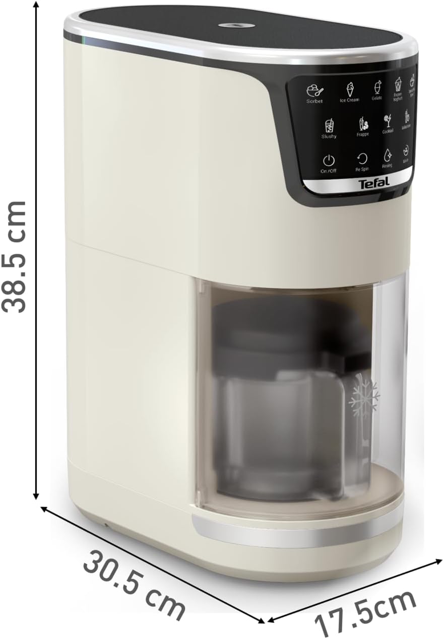 Dolci Eismaschine, Eismaschine inkl. 3x Tritanschüssel + Eisportionierer
