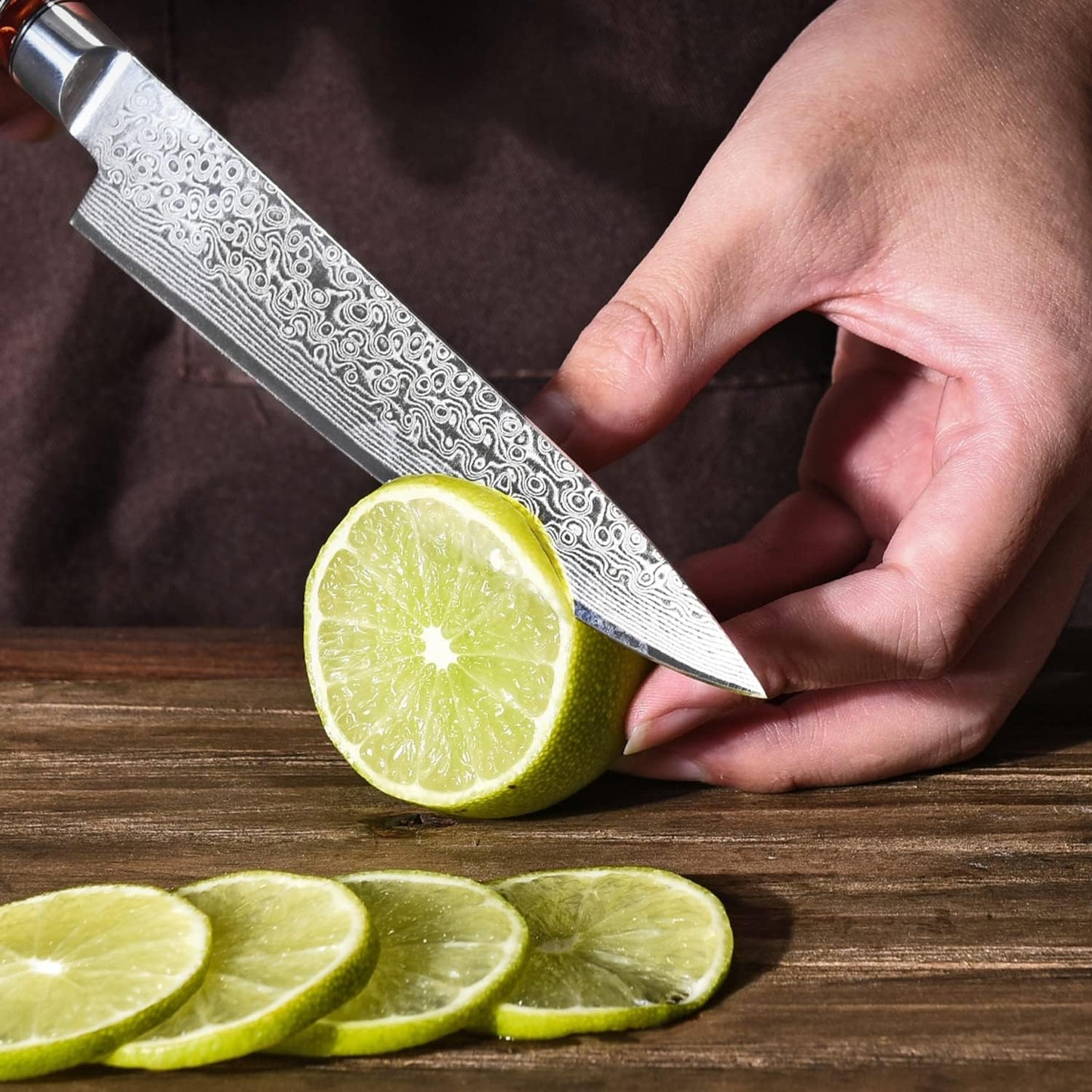 Damast Küchenmesser 15,24 cm Chefmesser, 6 inch