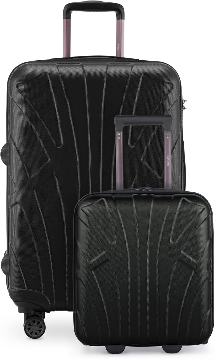 2-teiliges Kofferset, Schwarz / 2er Set S+L