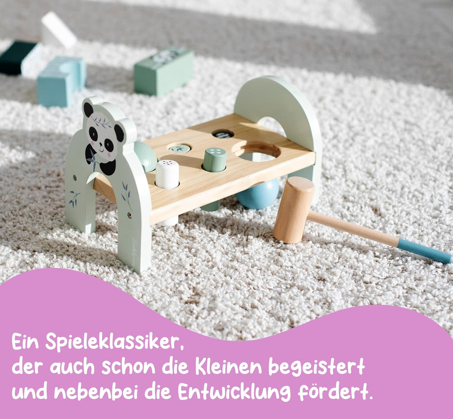 Holz-Klopfbank, Single