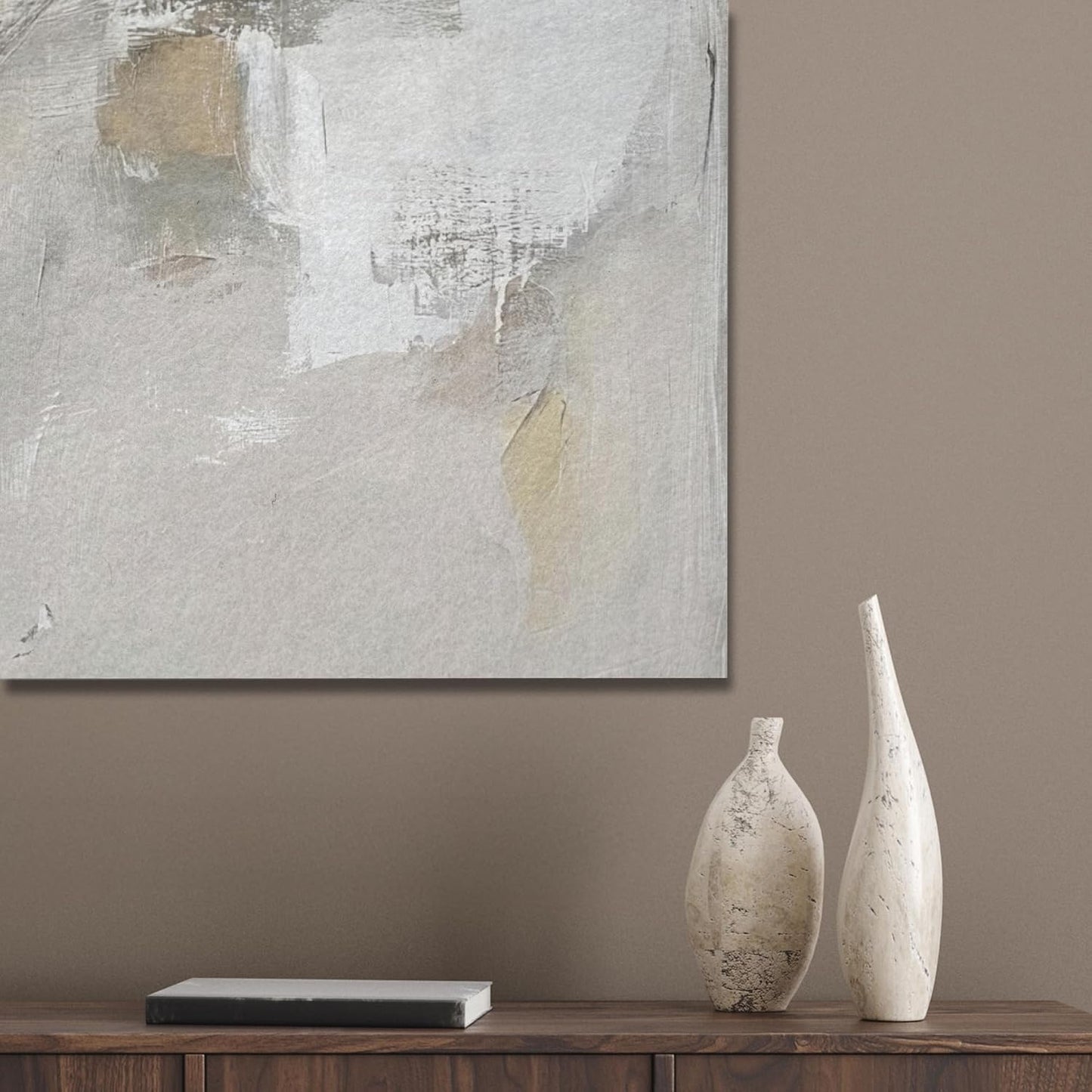 Filzbild Wall Art, 60x80 cm, 80L x 60B cm Farbpalette - Pinselstriche