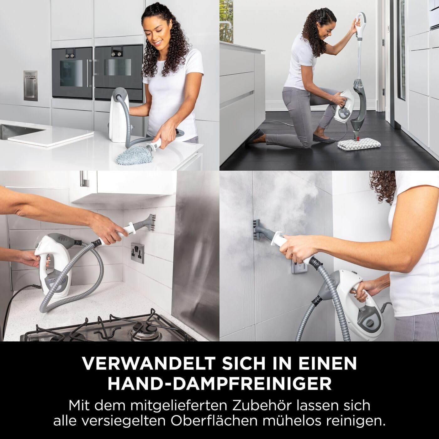 Dampfreiniger S6005EU Klik n' Flip & Handheld-Set, Klik n' Flip & Handheld