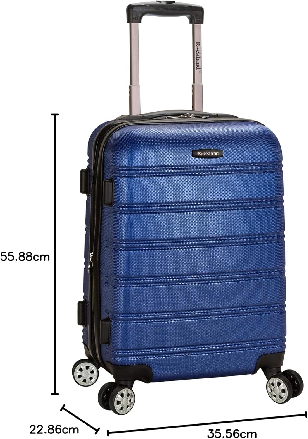 3-teiliges Melbourne Hartschalen-Koffer-Set, 3-Piece Set (20/24/28) Blau