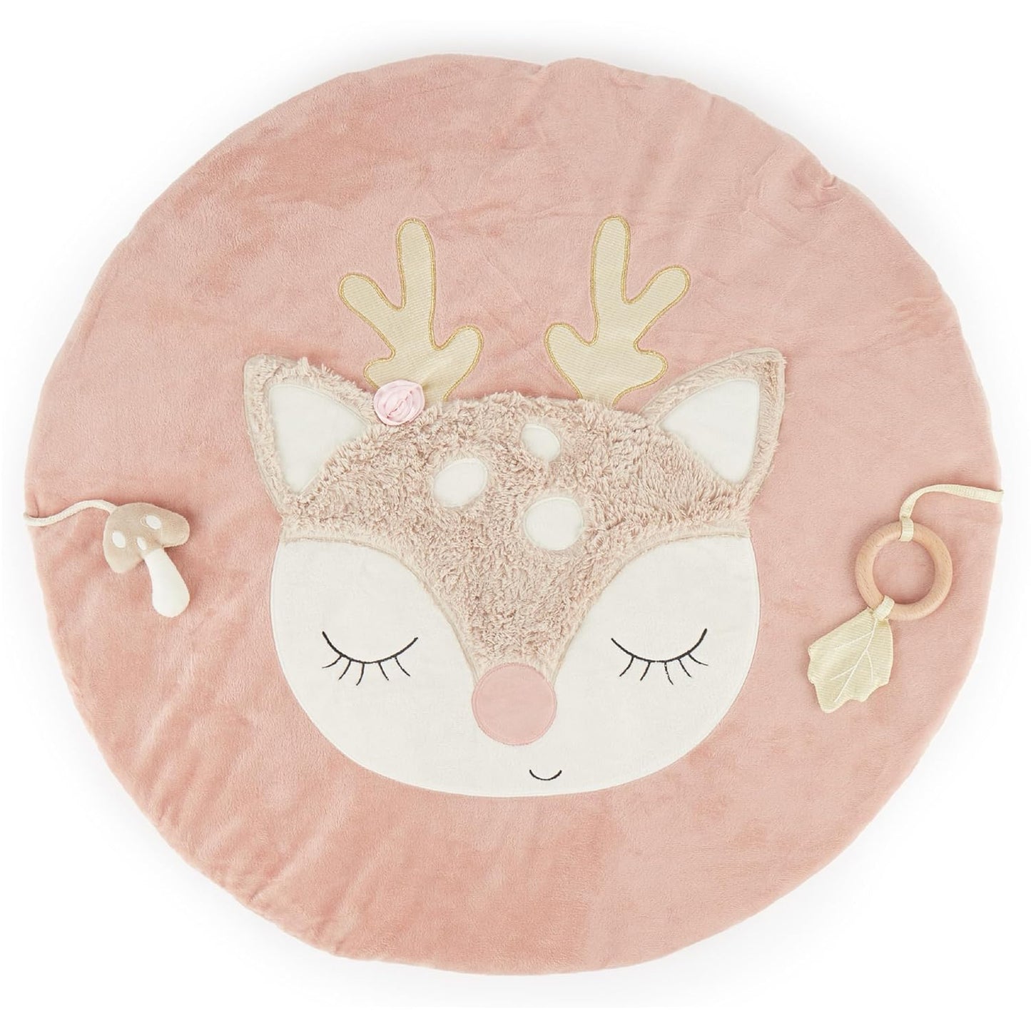 Runde Krabbeldecke für Spielbogen, Rosa