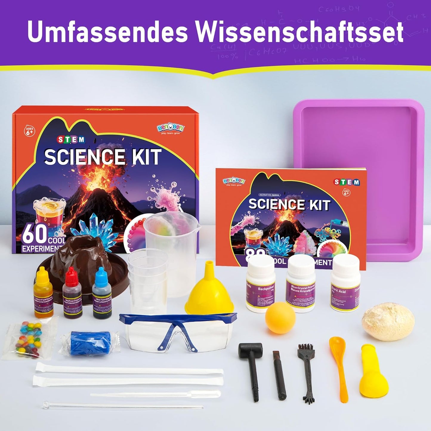 Experimentierkasten mit 60+ Wissenschaftsprojekten, 60+ Experimente