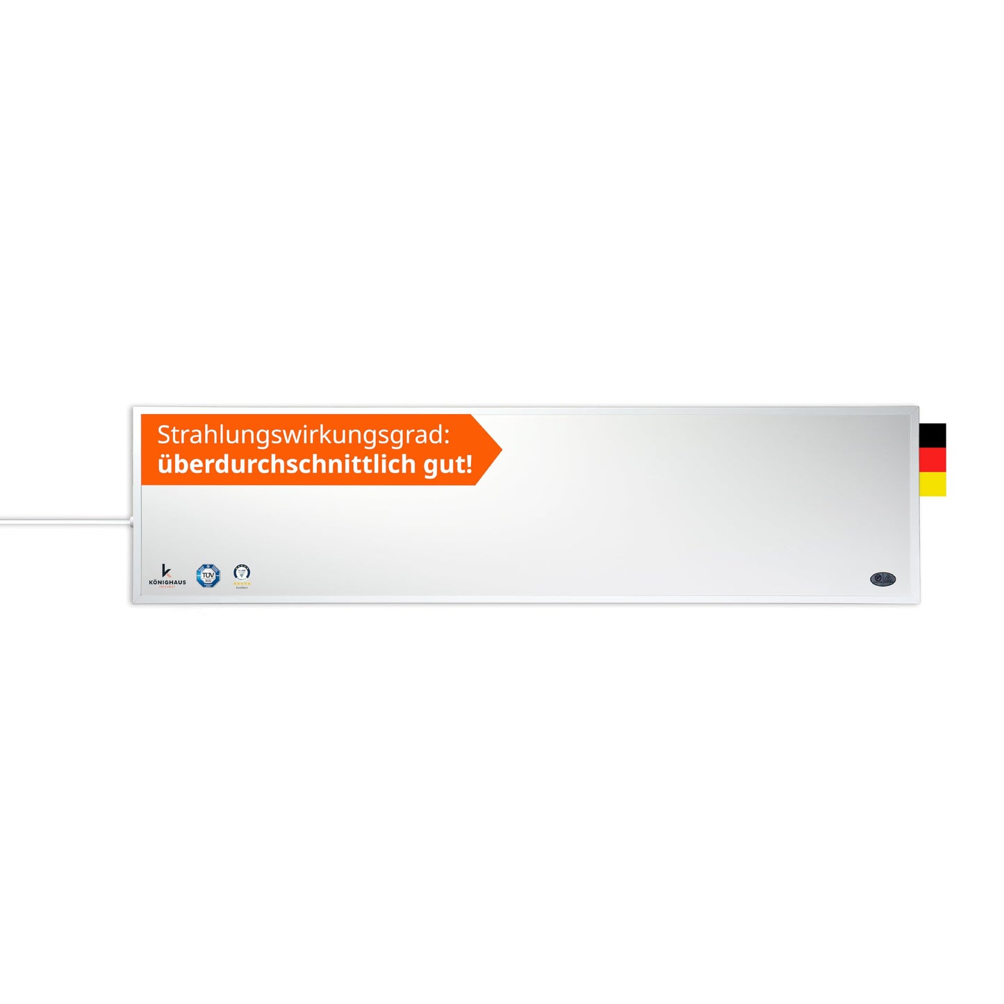 Infrarotheizung, 450 Watt – 120×30 cm Ohne Thermostat
