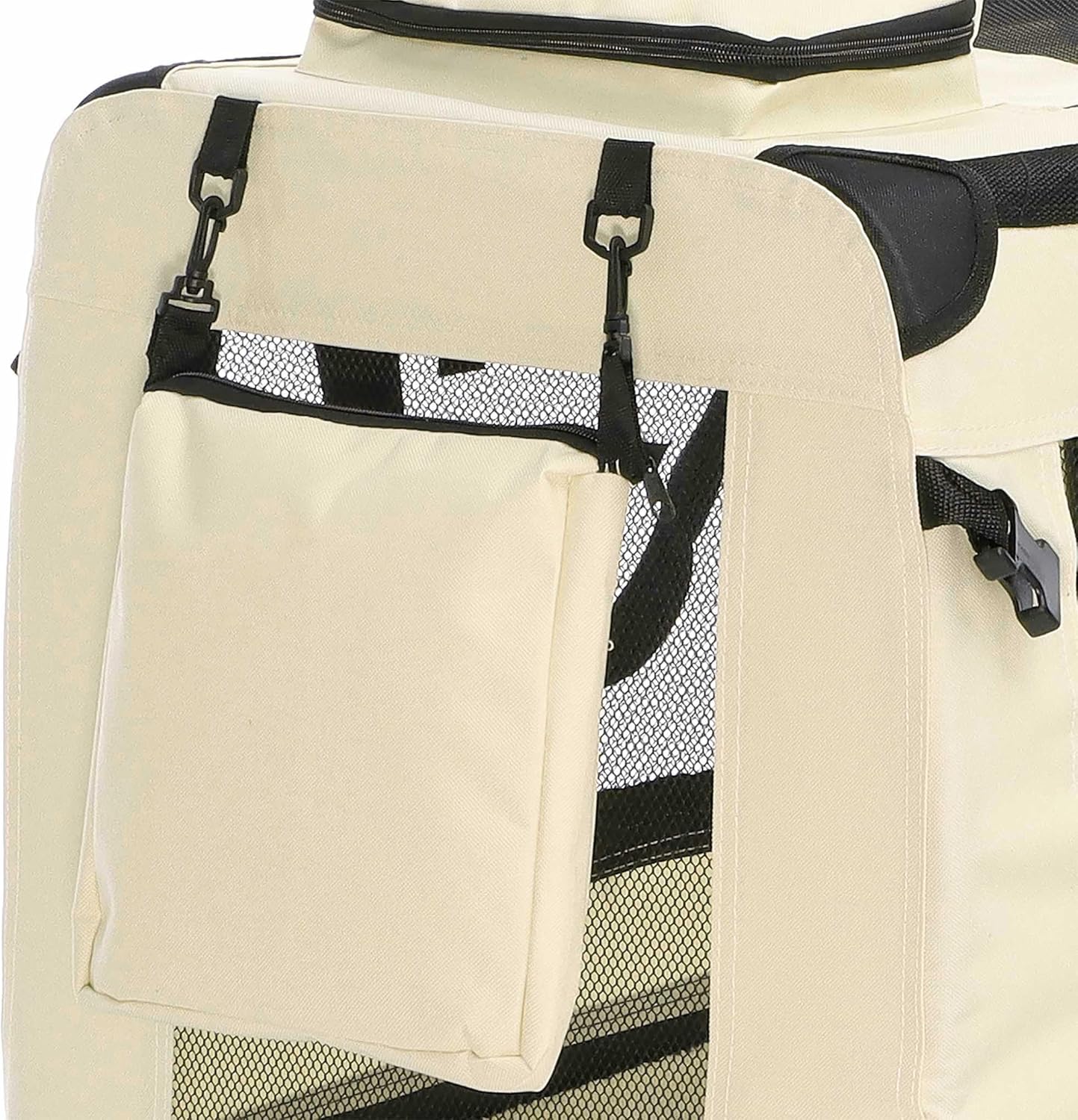 Faltbare Transportbox für Haustiere, 82 x 56 x 58 cm|beige