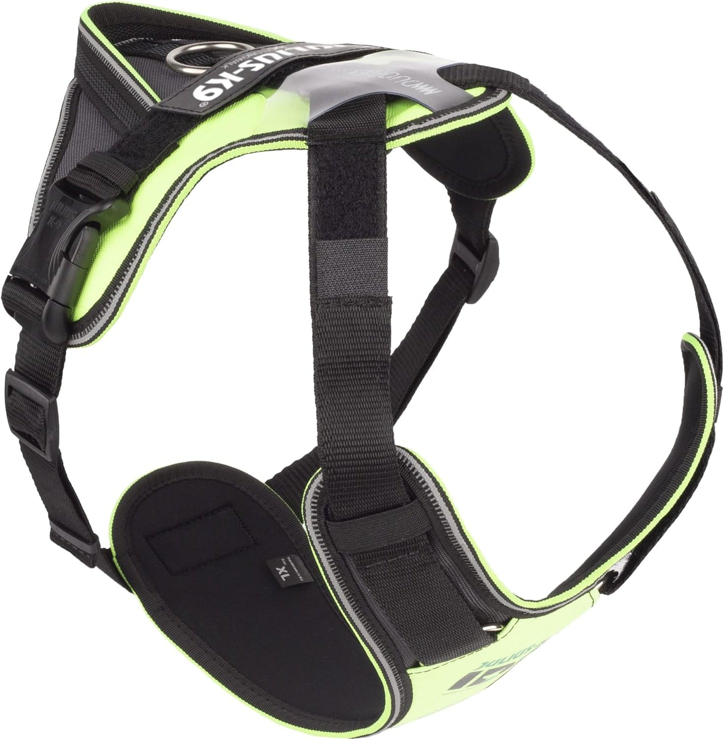 Longwalk Geschirr für Hunde, Neon-Grau XL