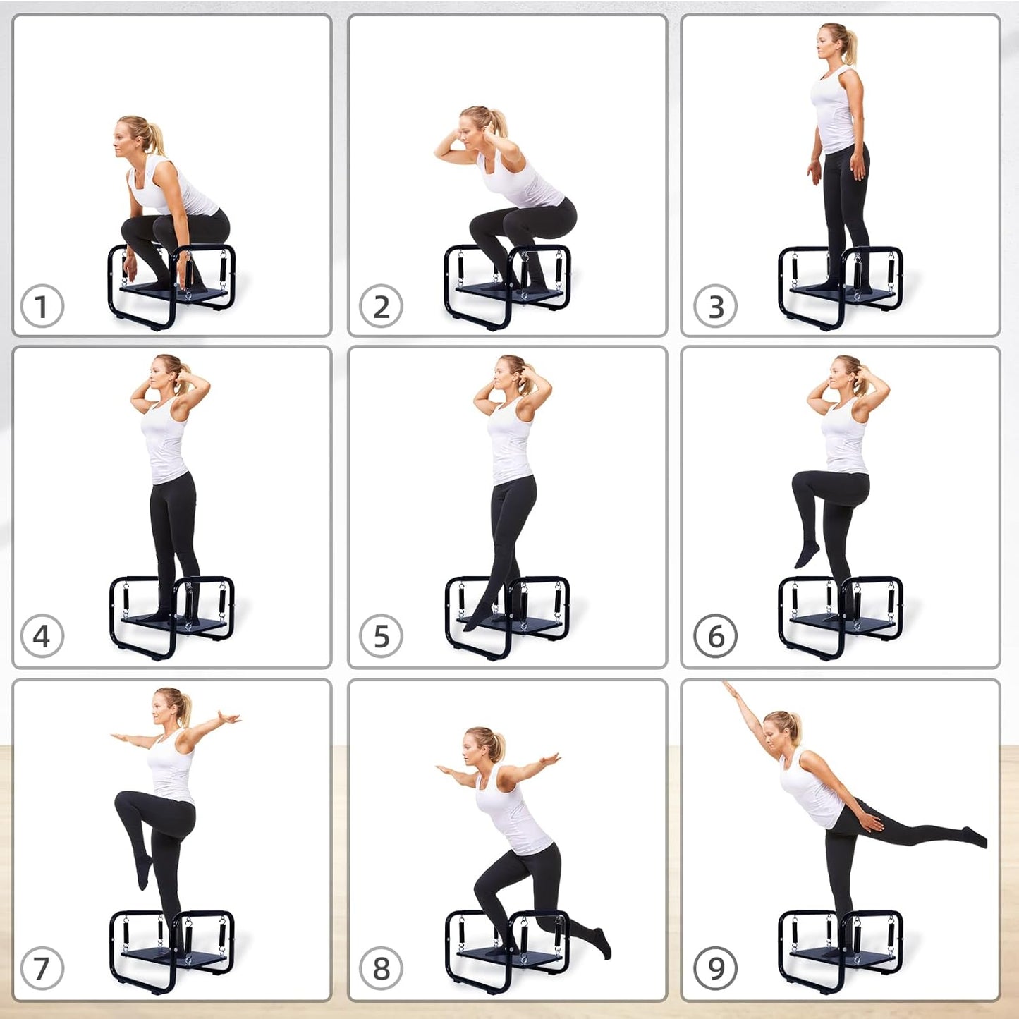 Balance Board Gleichgewichtstrainer, Schwarz MAX.85KG