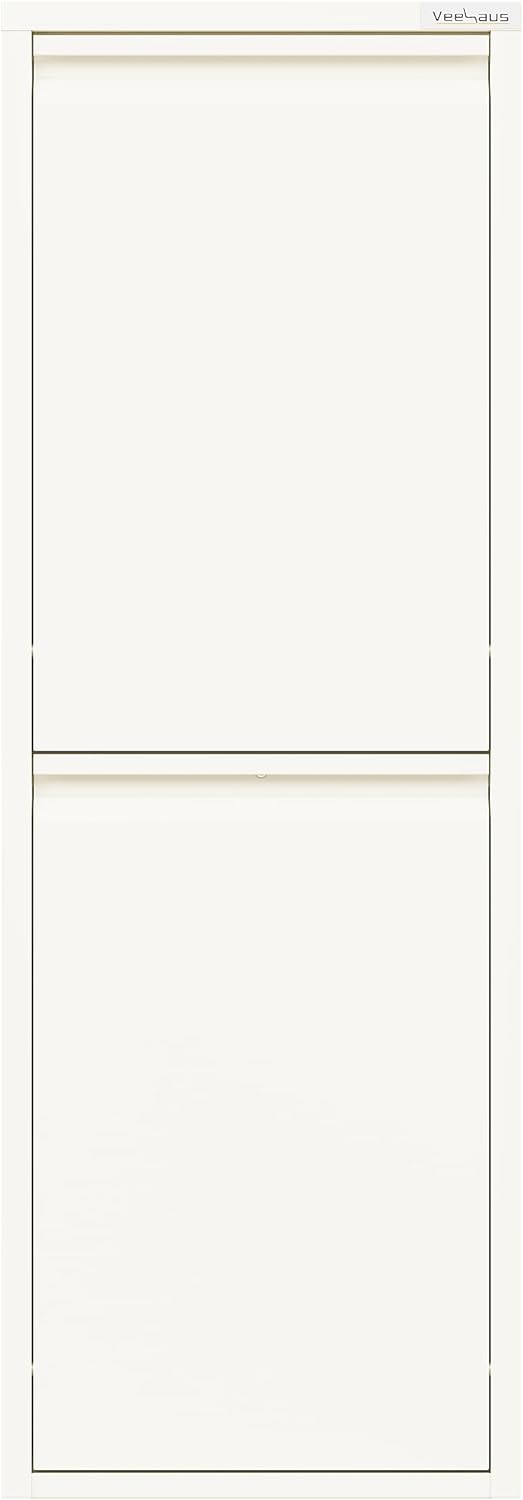 Küchen-Abfalleimer System, Creme Weiss 2 X 15 L