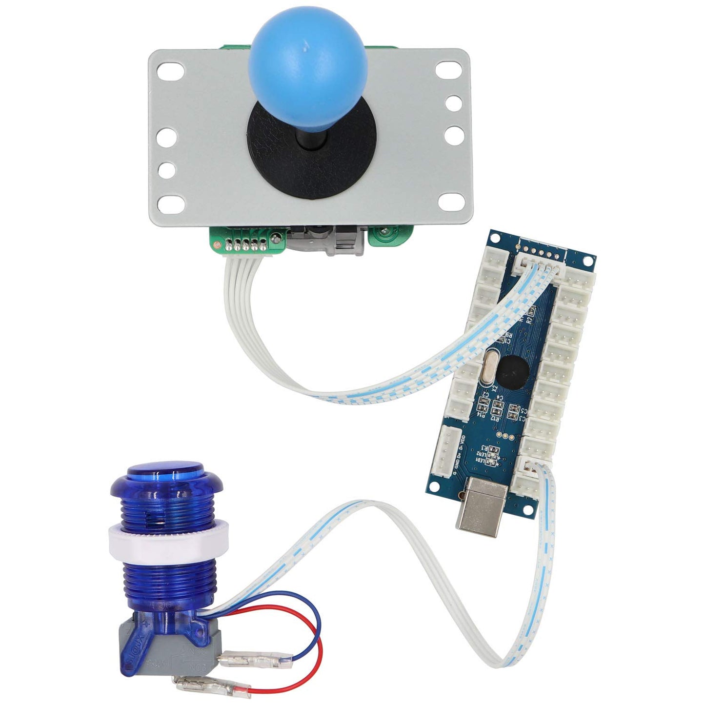 2 Player Arcade Game Stick DIY Kit für PC & Raspberry Pi