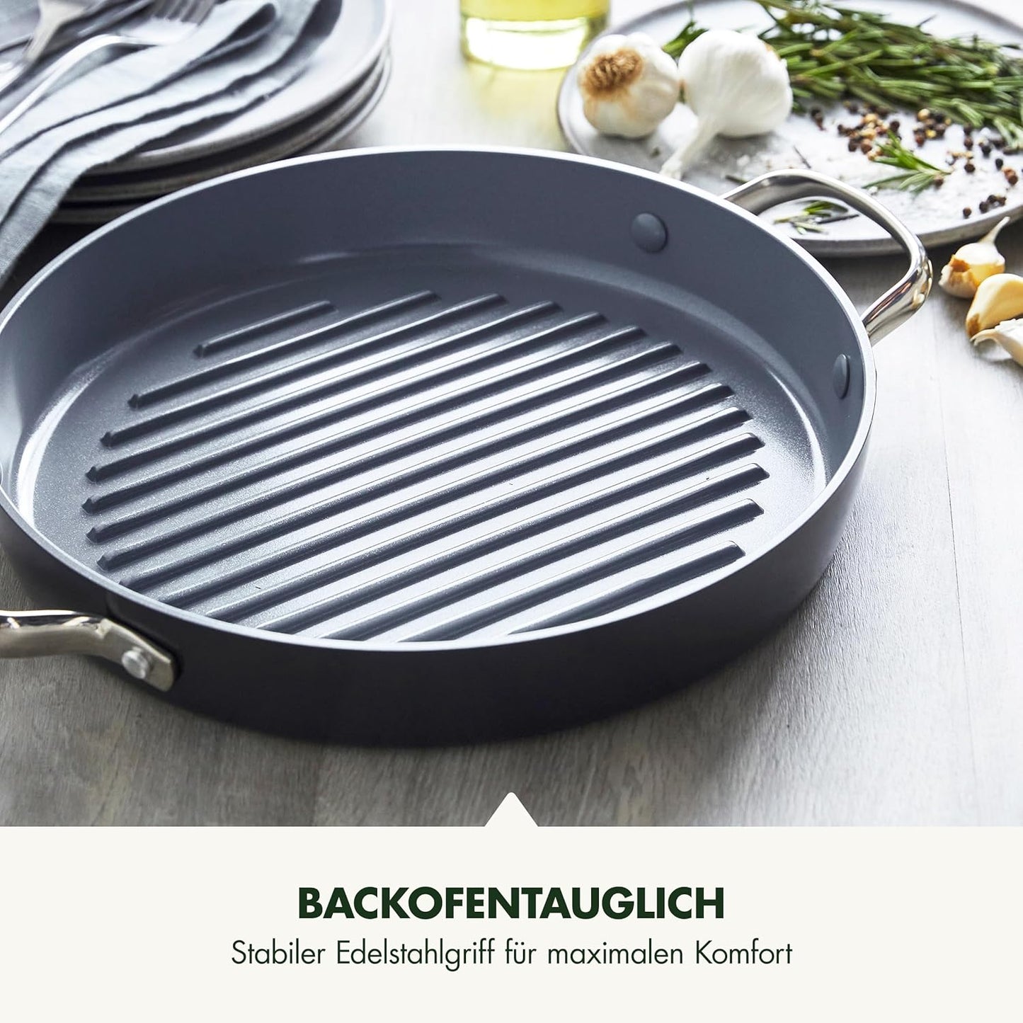 Grillpfanne, 28 cm, Quad. Grillfpfanne 28 cm