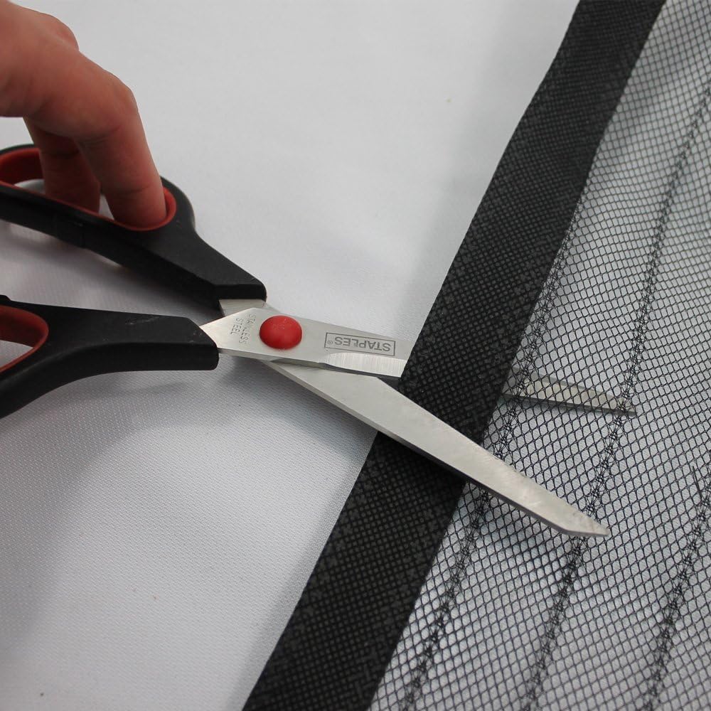 Klemm-Lamellenvorhang mit Magnet-Vorhang, Magnet-Vorhang