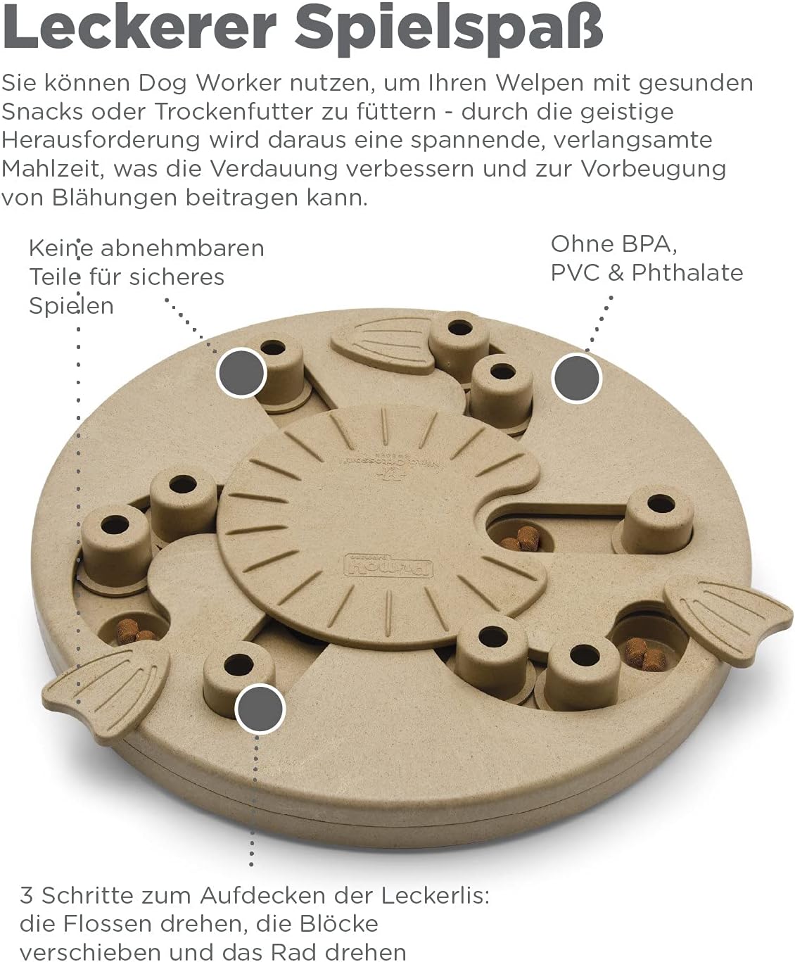 Dog Worker Leckerli-Puzzle, Worker (Tan)