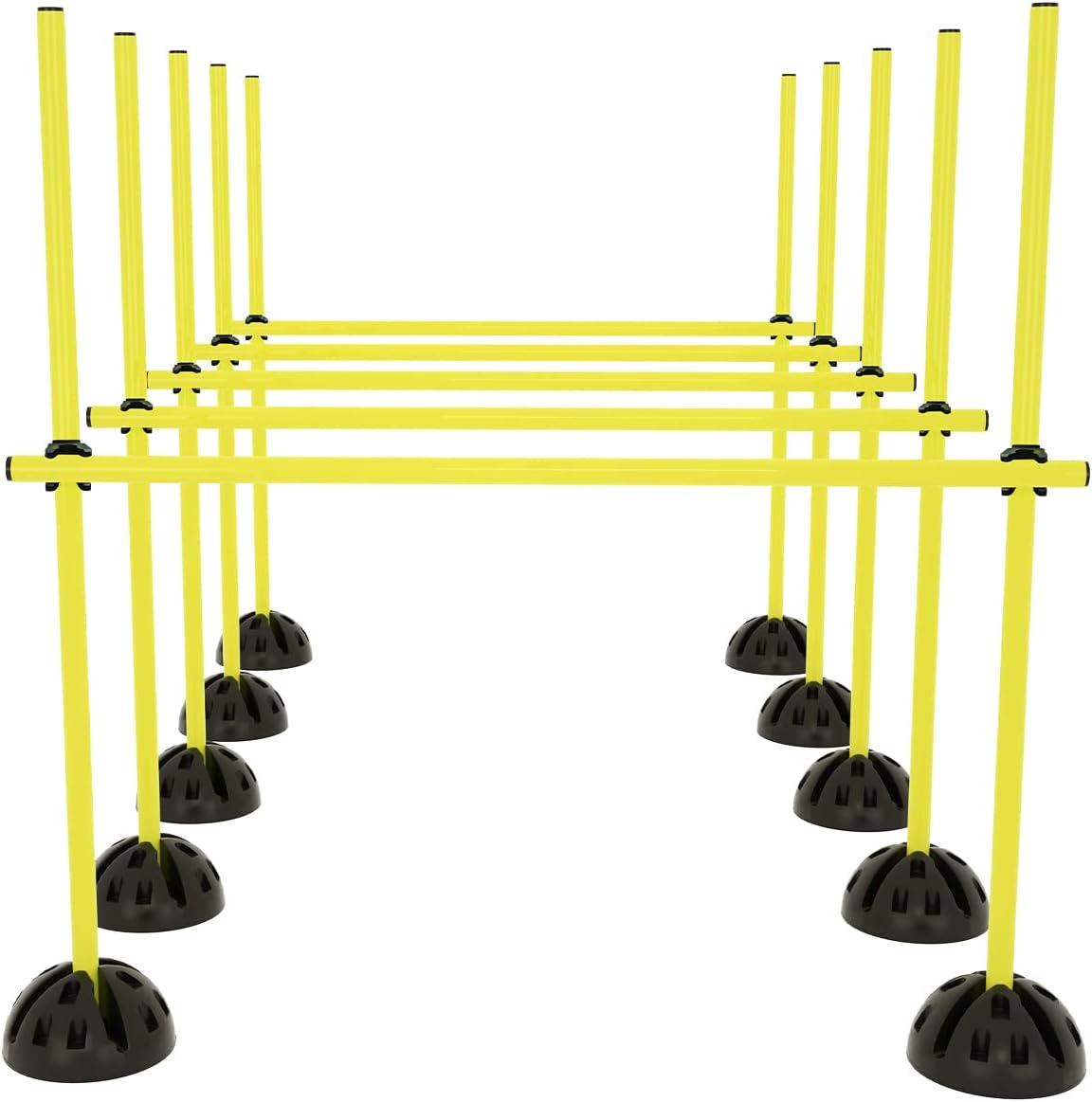 Agility Trainingsset für Hürden- und Sprungparcours, Gelb